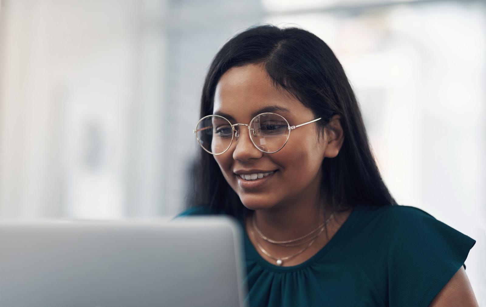 Lawyer working on a laptop